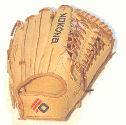 with the finest top grain steerhide. Baseball Outfield pattern